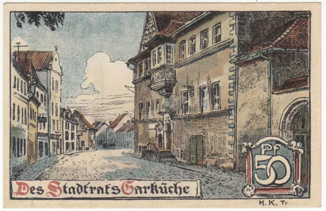 *NOTGELDSCHEIN*BUTTSTÄDT*50 Pfg.*(1921)*Des Stadtrats Garküche*