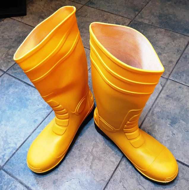 WELLINGTON BOOTS 11(45), Yellow Steel Toe Safety Wellies, Work, Home