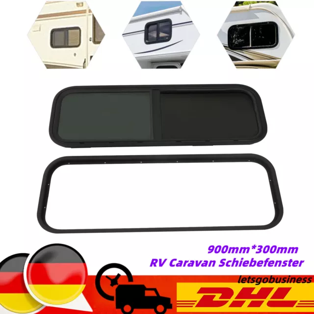 RV Caravan Schiebefenster Wohnmobil Fenster Motorhome Sliding Window 900*300mm