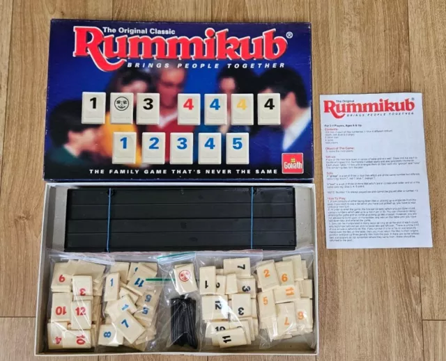 Original Classic Rummikub Board Game - Goliath (1994) Complete With Instructions