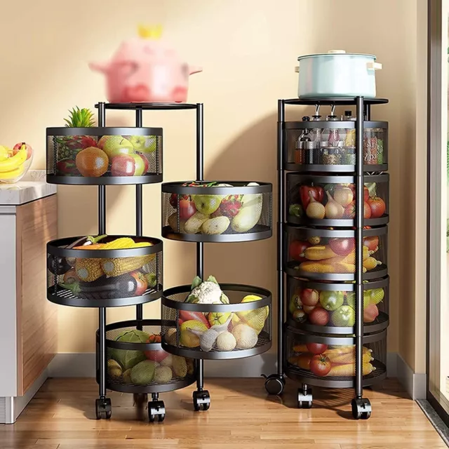 kitchen rotating storage rack Organizer Kitchen accessory fruit and vegetable