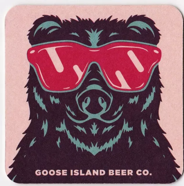 Goose Island Beer Tropical Beer Hug Beer Coaster Chicago IL