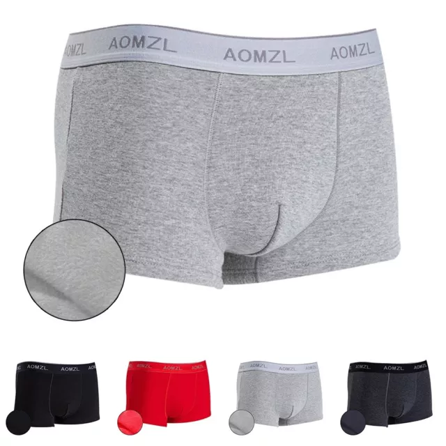 Short boxer homme doux et chaud short coffre sous-vêtements culotte sous-vêtem