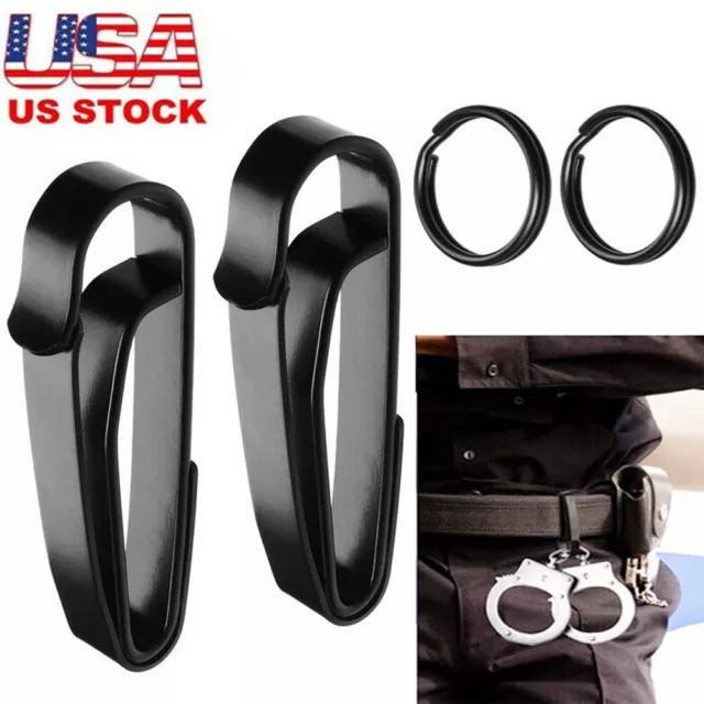 2 Pack Zak Tool ZT54 Police Tactical Keyring Holder Belt Clip For Handcuff Key