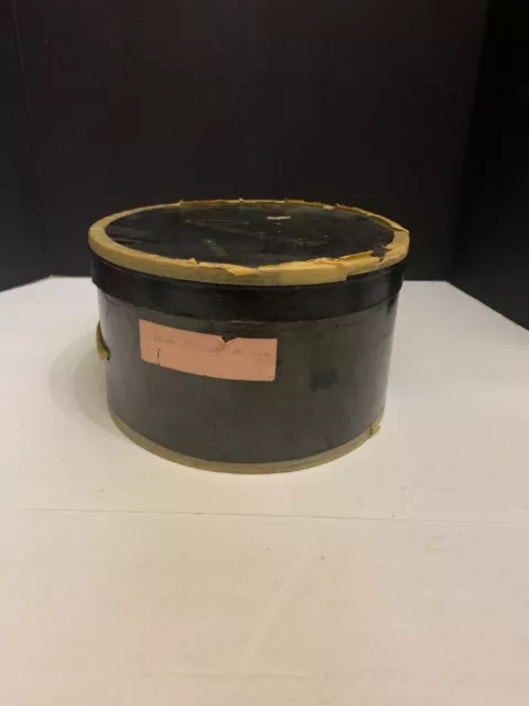 Vintage 1940's Amrose New York Oval Cardboard Hat Box 3