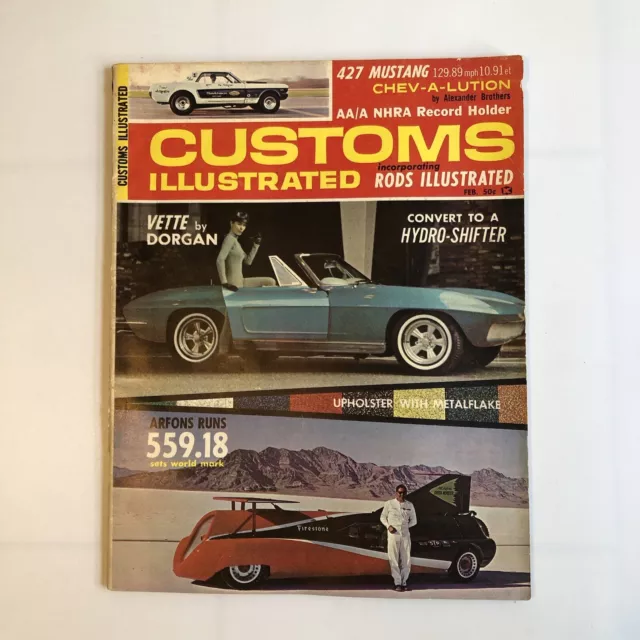 Vintage FEBRUARY 1965 CUSTOMS ILLUSTRATED MAGAZINE