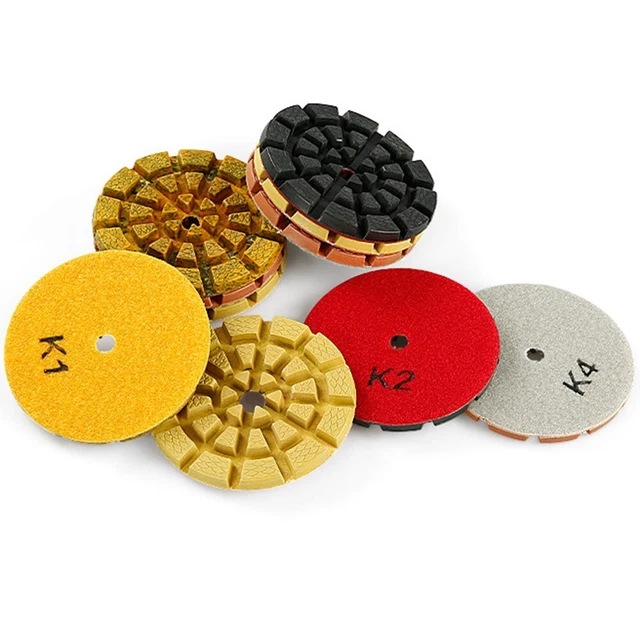 Lot De 7 Disques De Polissage Diamant Sec - Pour Granit, Marbre, Pierre, Brique, Grain Variable, Marque AgriStore