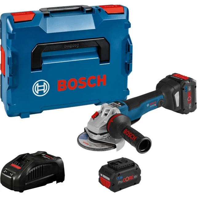 BOSCH BATTERIEDISQUEUSE GWS 18V10 PSC 2x Batterie 5,5 Ah Chargeur GAL