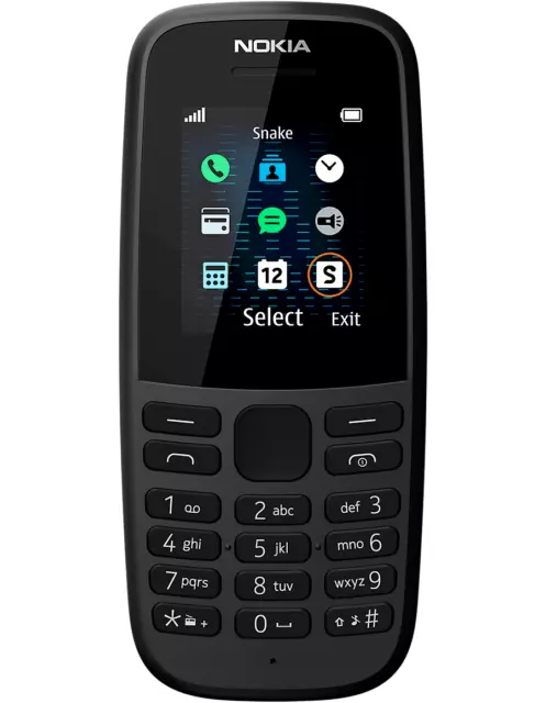 Nokia 105 -Dual sim Black (Unlocked) Mobile Phone