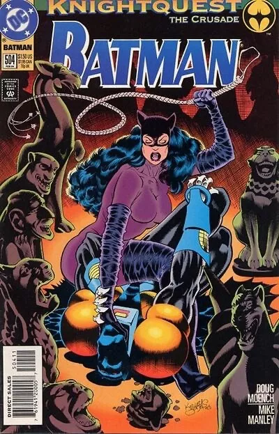 BATMAN #504 F/VF, Catwoman, Direct DC Comics 1994 Stock Image