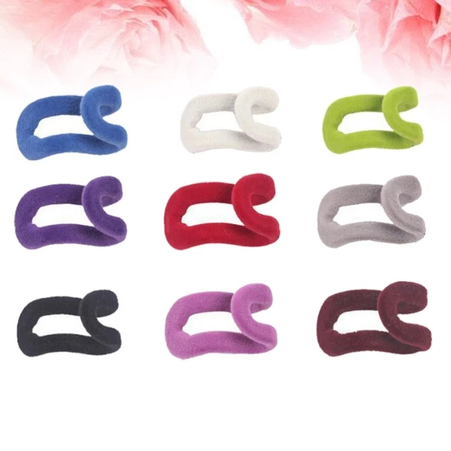 20pcs Space Save Hangers Rack Anti-slip Mini Flocking Clothes Cascading Hangers