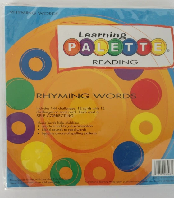 LEARNING PALETTE READING Rhyming Words Complete Set Learning Wrap Ups