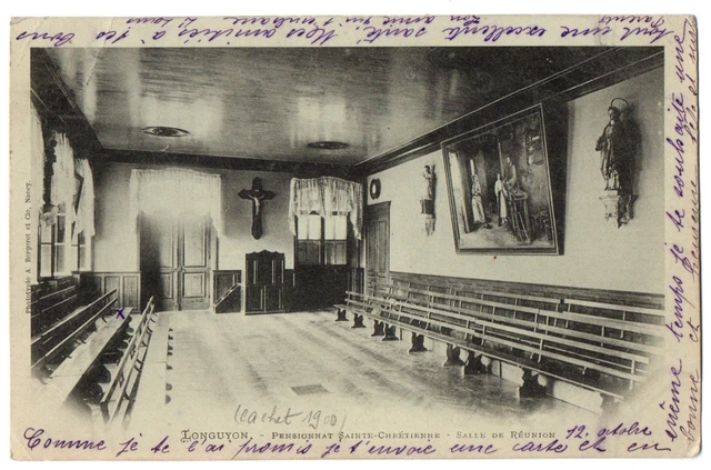 CPA 54 - LONGUYON (Meurthe and Moselle) - Sainte Chrétienne boarding school - living room