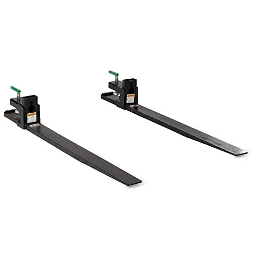 Titan Attachments Heavy-Duty 47" Clamp-on Pallet Forks Rated 6000 LB									...