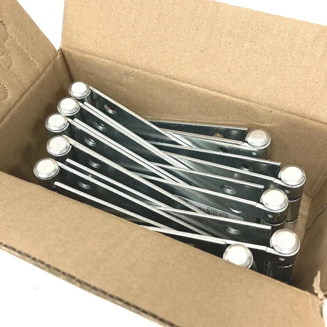 10 Pack of National Hardware Heavy Duty Strap Hinges Zinc Plated 6" N128-074 NEW