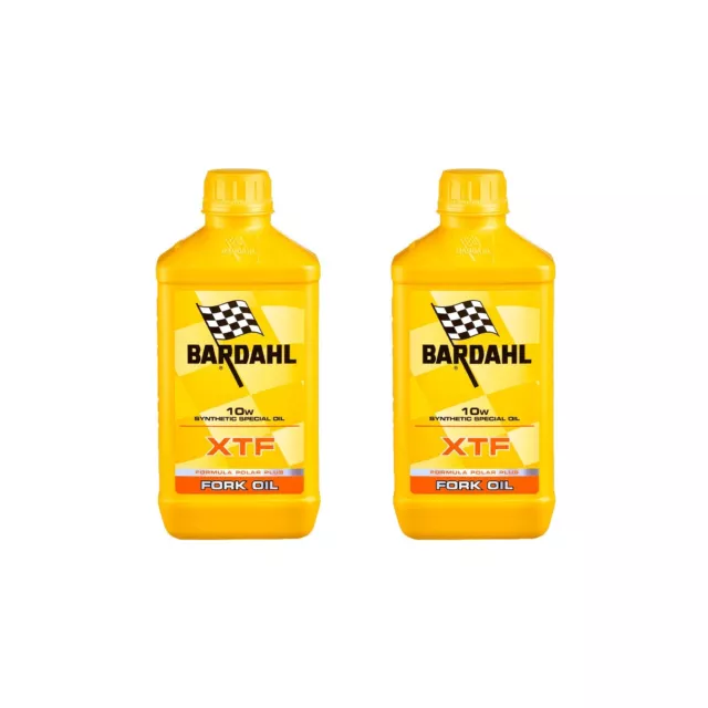 Olio Per Forcelle Ammortizzatori Moto Bardahl XTF 10W Fork Oil Synthetic 2 Litri