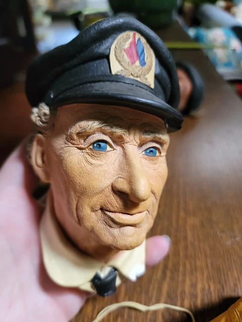 Bossons Chalkware Head  Sea Captain 1972 Vintage