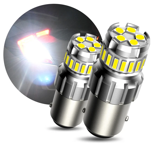 2/4/6X CANBUS AUXITO 1157 LED Turn Signal Brake Reverse Parking Light Bulb White