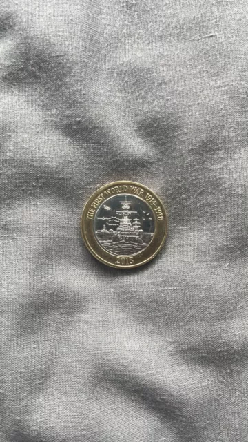 £2 Two pound Coin 2015 The First World War Royal Navy HMS Belfast