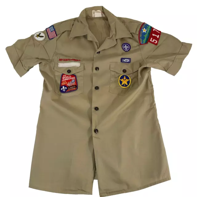 Boy Scouts Of America XV World Jamboree Uniform Official Shirt Patches Collared