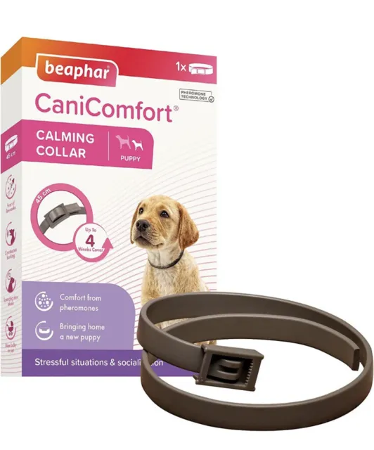 Beaphar CaniComfort Calming Collar for Puppy For Stress/ Anxiety Relief 45cm