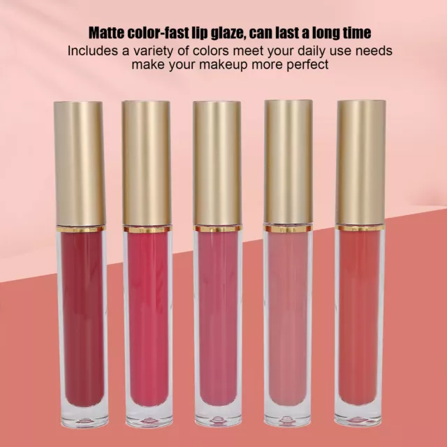 (01 )IMAGIC 5Pcs Liquid Lipstick Set Lip Glaze Gloss Matte Long Last RMM