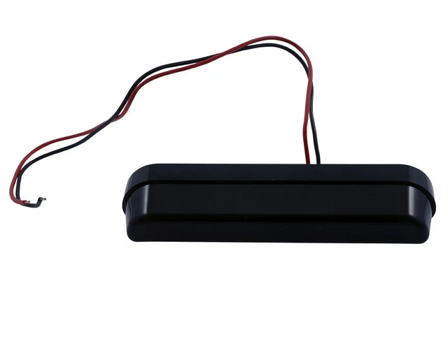 Eclairage de plaque d'immatriculation LED moto, quad, scooter, ABS noir, long, 1