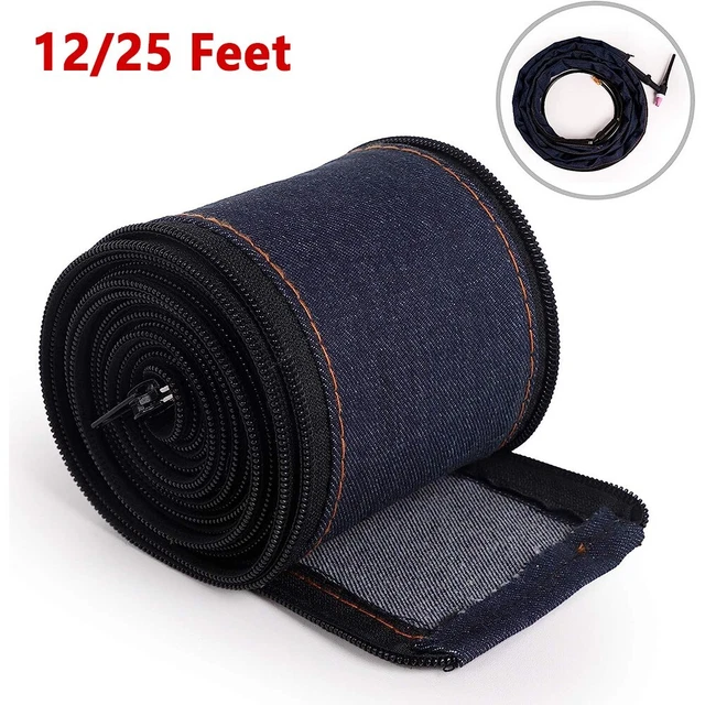 25FT 12FT Protective Sleeve Sheath Cable Cover Welding Tig Torch Hydraulic Hose