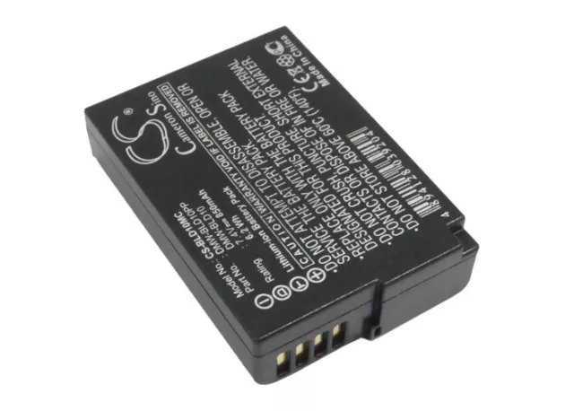 Battery for Panasonic Lumix DMC-G3K Lumix DMC-GF2KS Lumix DMC-TS2A Lumix DMC-G3K