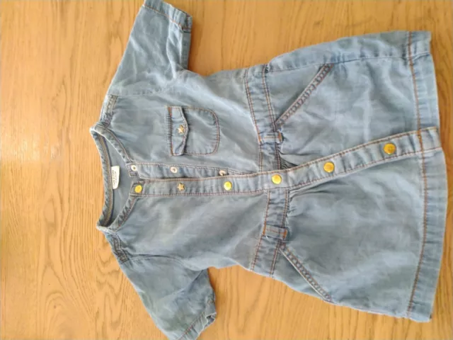 Robe en jean 12 mois Tape à L'oeil tBE