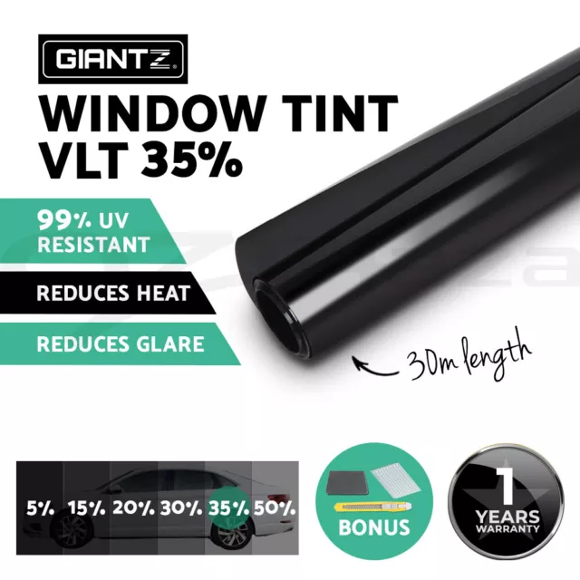 Giantz Window Tint Film Roll 35% VLT Home House 100cm X 30m Tinting Tools