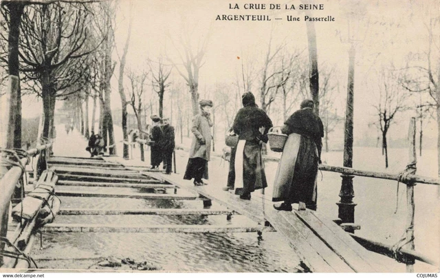 95 - ARGENTEUIL - S06248 - Une Passerelle - Crue de la Seine - L1