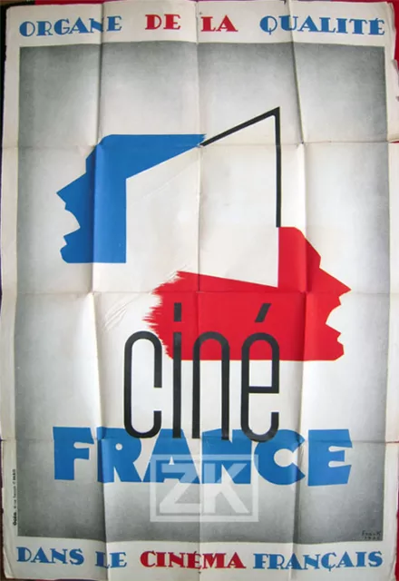 CINE FRANCE Cinéma Protectionnisme Propagande Politique Pavaux FRANK Aff 1936
