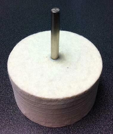 Caswell CYLINDER FELT BOB - 3 X 1-1/2 X 1/4 SHFT