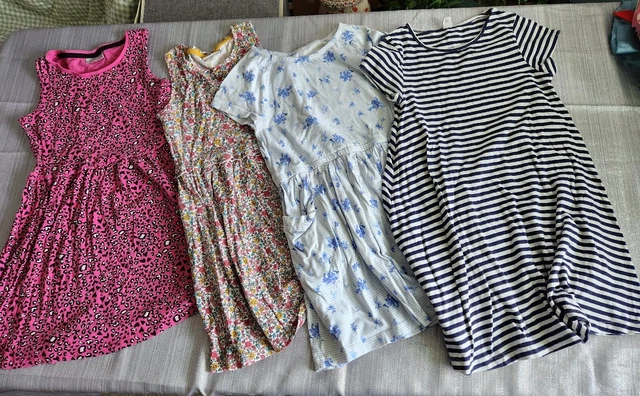 Girls age 8-9 Clothes Bundle Summer jersey dress inc Joules 4 items