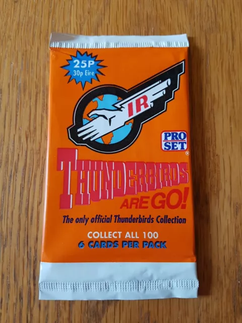 Thunderbirds Are Go! Pro Set Trading Cards 1992 - Sealed Packet (6 Cards)
