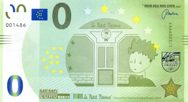 75006 Le Petit Prince, 2018, Memo Euro Scope