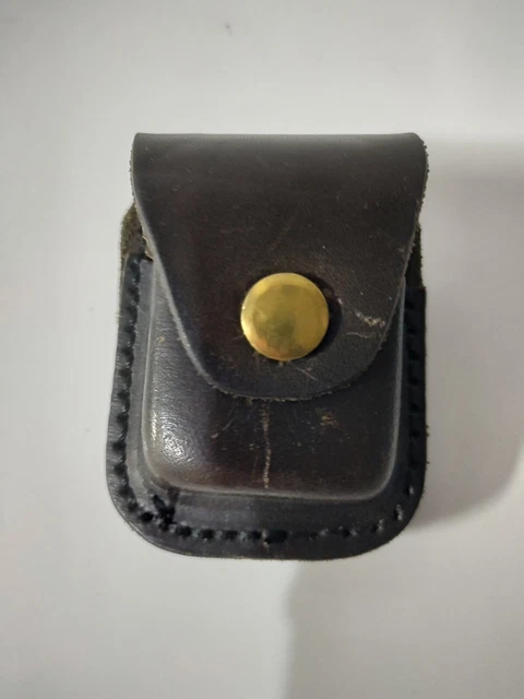 ZIPPO PORTA ZIPPO DA CINTURA CUOIO Nero