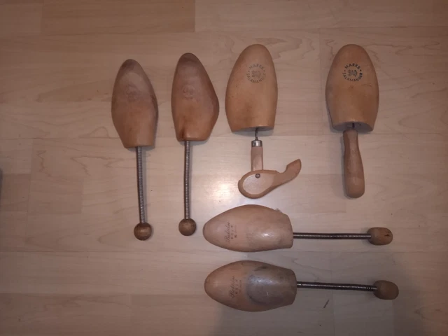 3 Paar alte Schuhspanner, 2x Salamander, 1x Praktikus