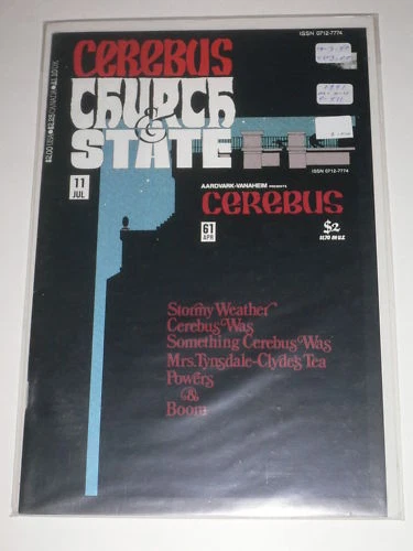 Cerebus Church & State #11 VF Aardvark Vanaheim July Jul 1991