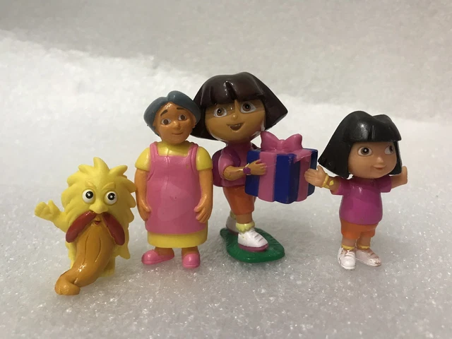 Lot De 25 Figurines Dora L'exploratrice Avec Sac - Collection VDS, Occasion
