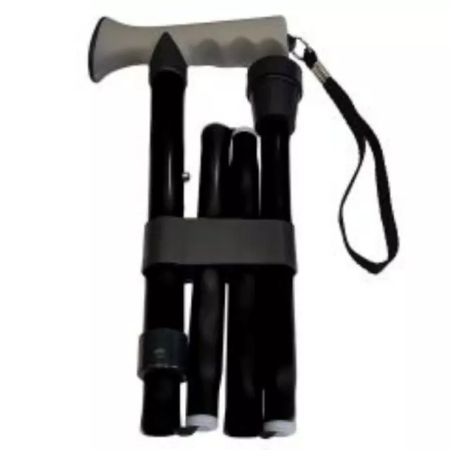 Life Healthcare Walking Stick Gel Grip- Black