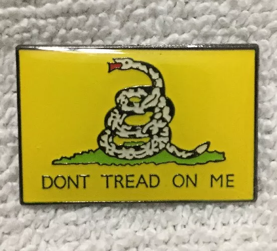 Don’t Tread On Me Gadsden Banner Flag Military Pride Lapel Hat Tie Tac Pin R3X