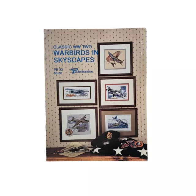 Puckerbrush Counted Cross Stitch Patterns Classic WWII Warbirds in Skyscapes