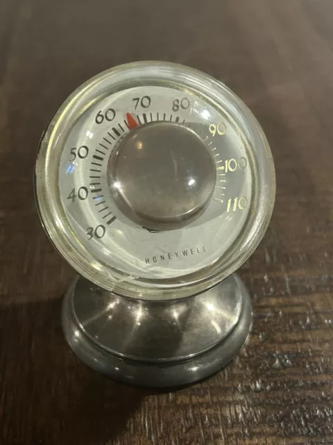 Tiffany & Co. Makers Sterling Silver Honeywell Desk Top Thermometer MCM