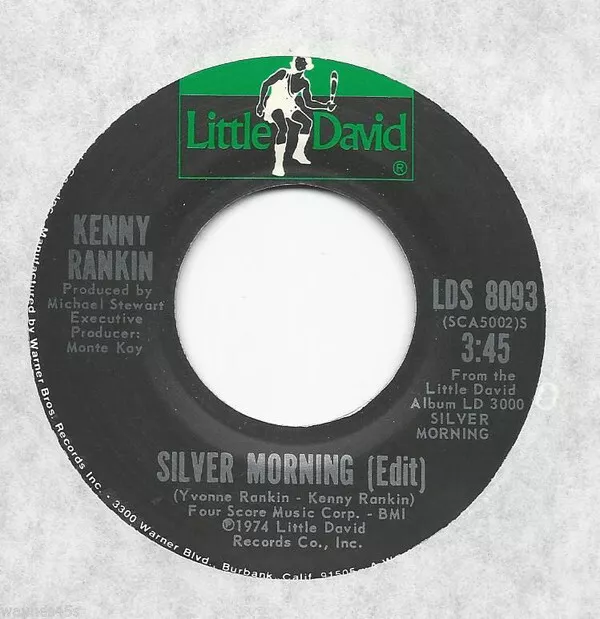 Kenny Rankin - Silver Morning Edit / Catfish - Used Vinyl Record 7 - K8100z