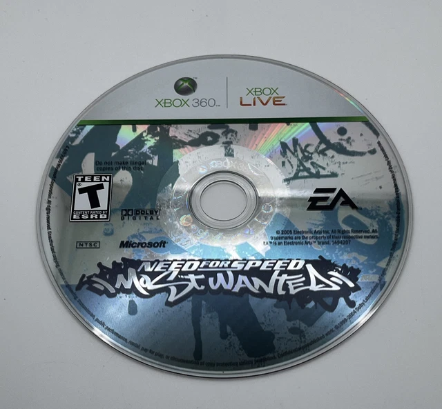 NEED FOR SPEED Most Wanted (Microsoft Xbox 360, 2005) Game Only