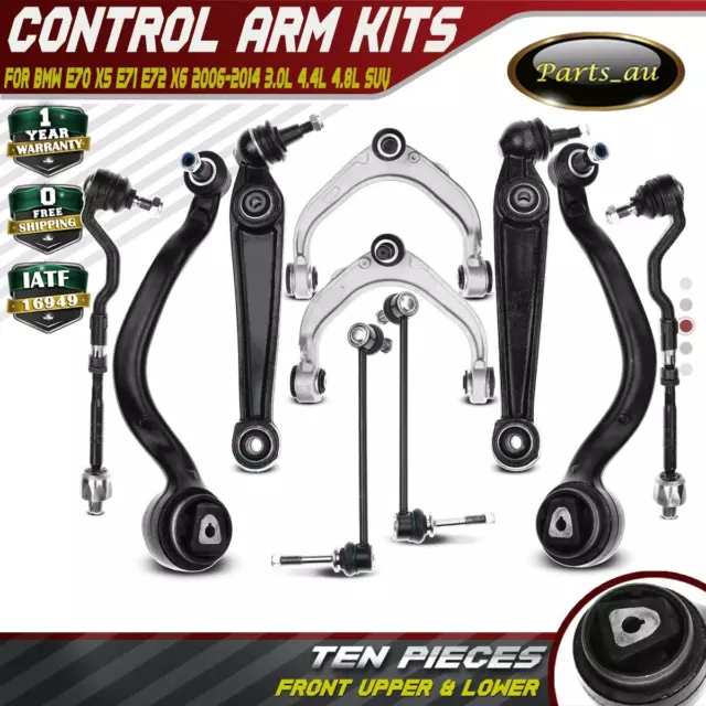 10pcs Front Lower Upper Control Arm Kits for BMW X5 E70 X6 E71 E72 2006-2014