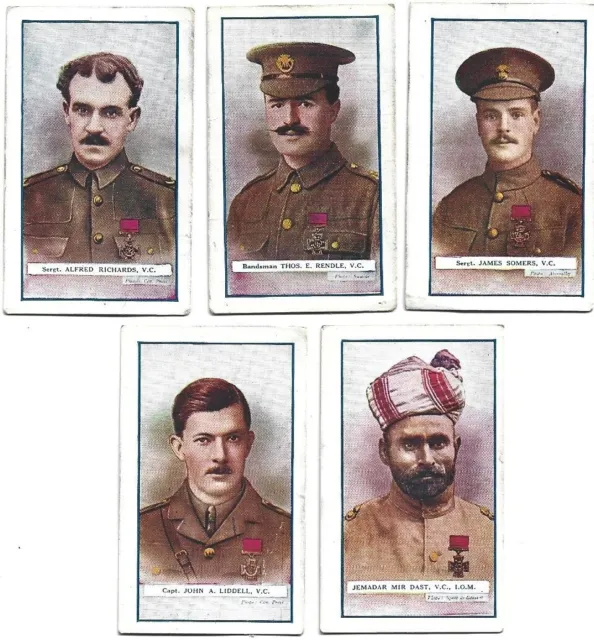 1915 GALLAHER Victoria Cross Heroes  3rd series - 5 cards