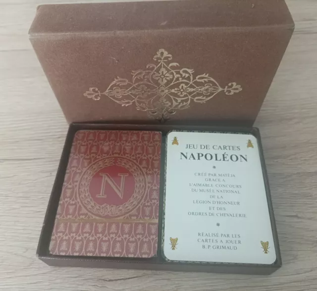 Napoléon, Lot De 2 Jeux De Cartes A Jouer , Grimaud France